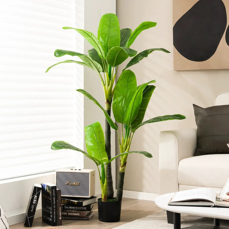 5 Feet Artificial Tree with 18 Large Leaves by DirectDeals