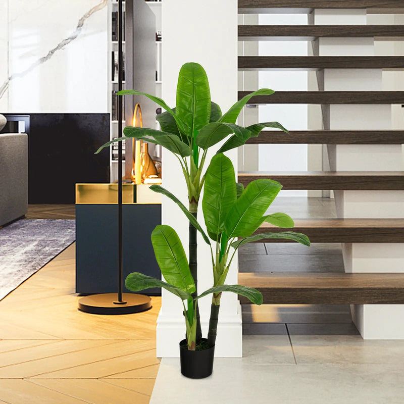 5 Feet Artificial Tree with 18 Large Leaves by DirectDeals