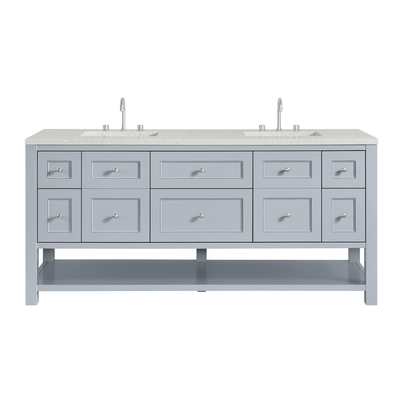 James Martin Breckenridge 72" Double Bathroom Vanity, Serenity Blue, view 24