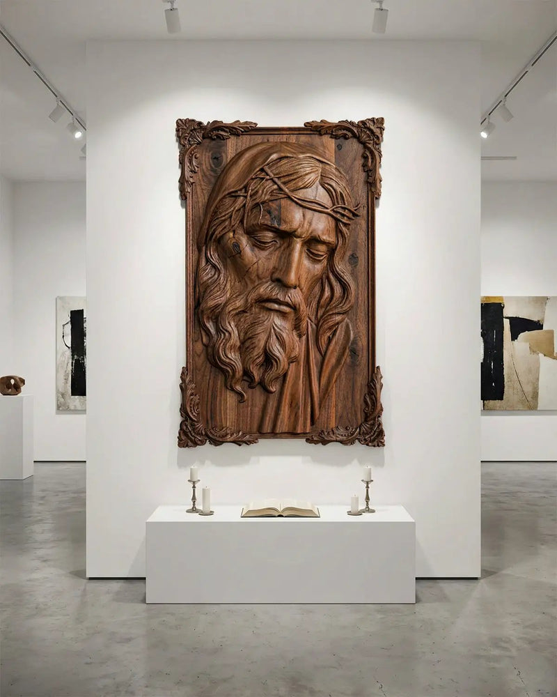 Hand-Carved Jesus Relief by Gizz