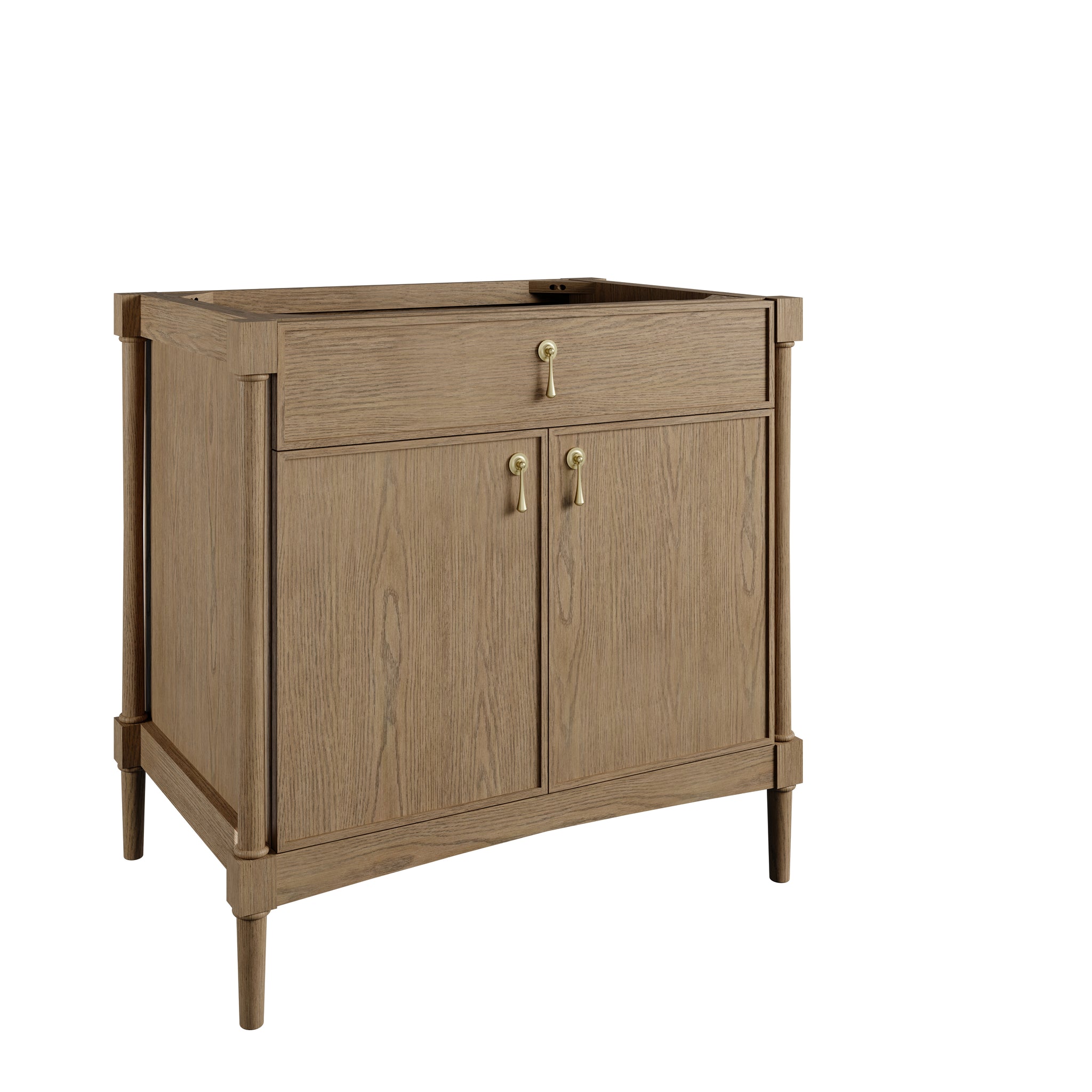 James Martin Kinnsden 36" Single Bathroom Vanity, Weathered Oak, view 14