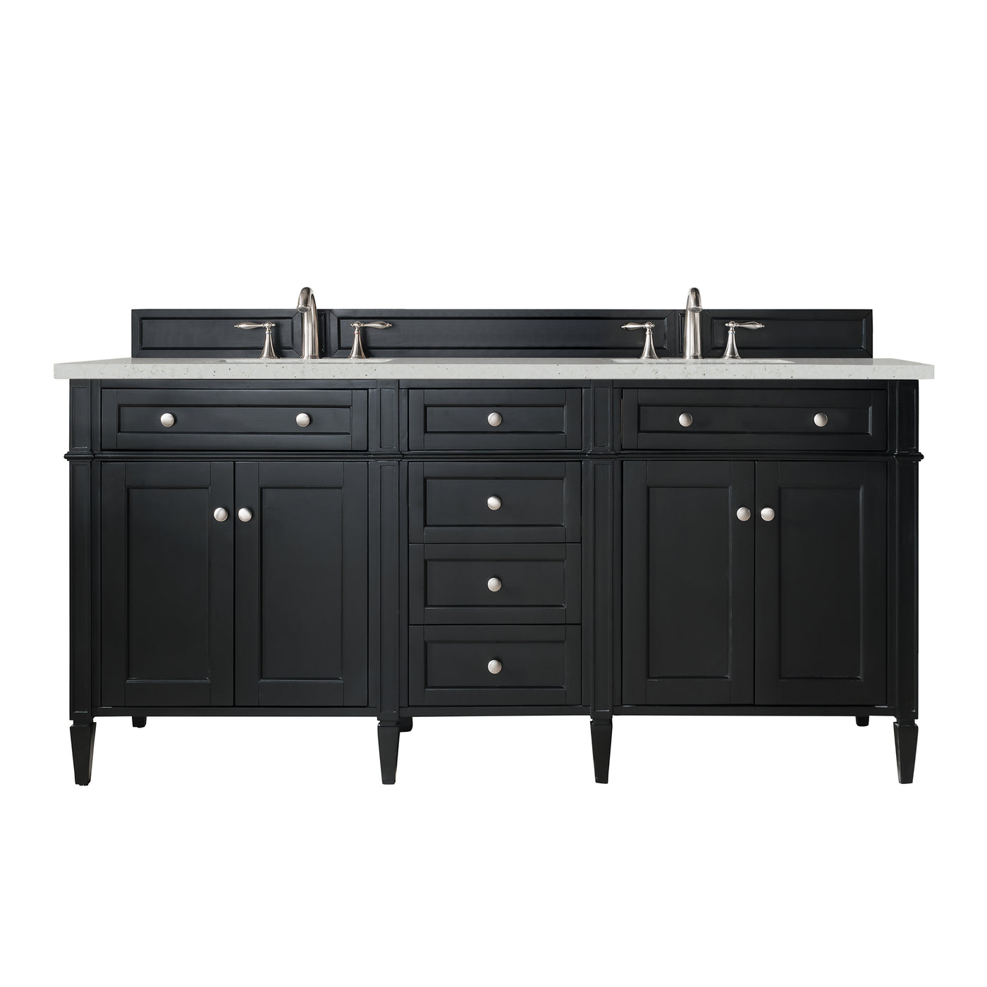 James Martin Brittany 72" Double Bathroom Vanity, Black Onyx, view 25