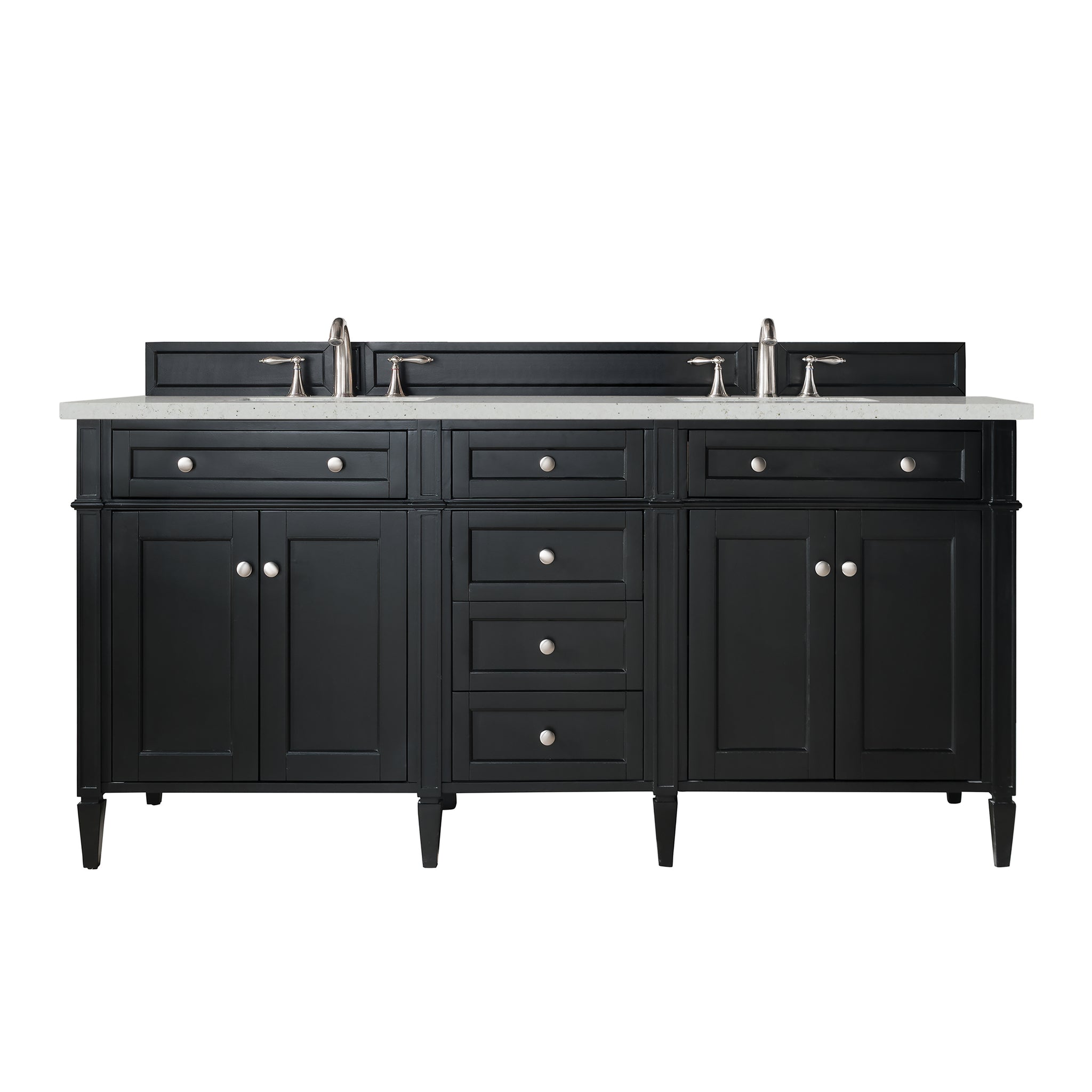 James Martin Brittany 72" Double Bathroom Vanity, Black Onyx, view 25