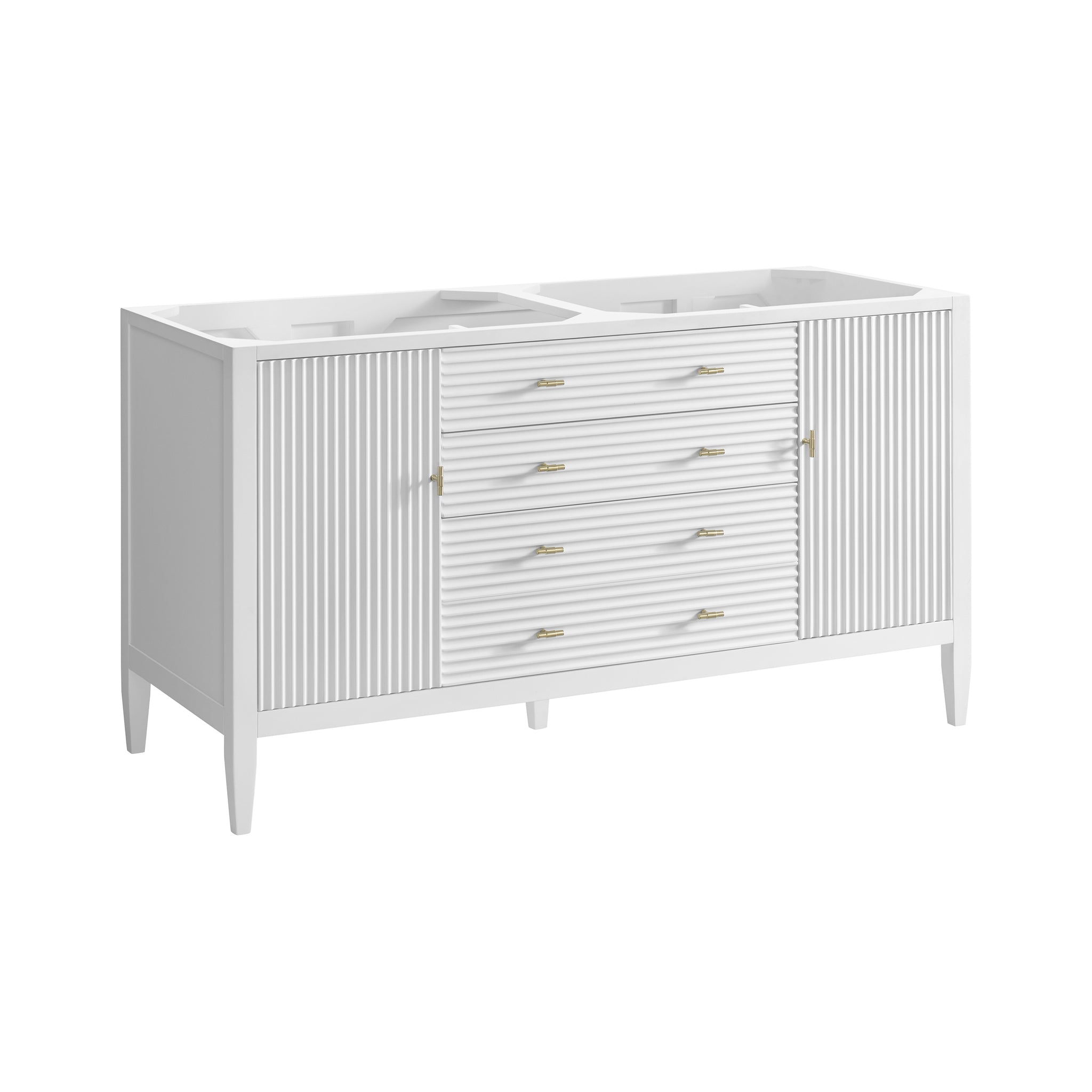 James Martin Myrrin 60" Double Bathroom Vanity, Bright White, view 27