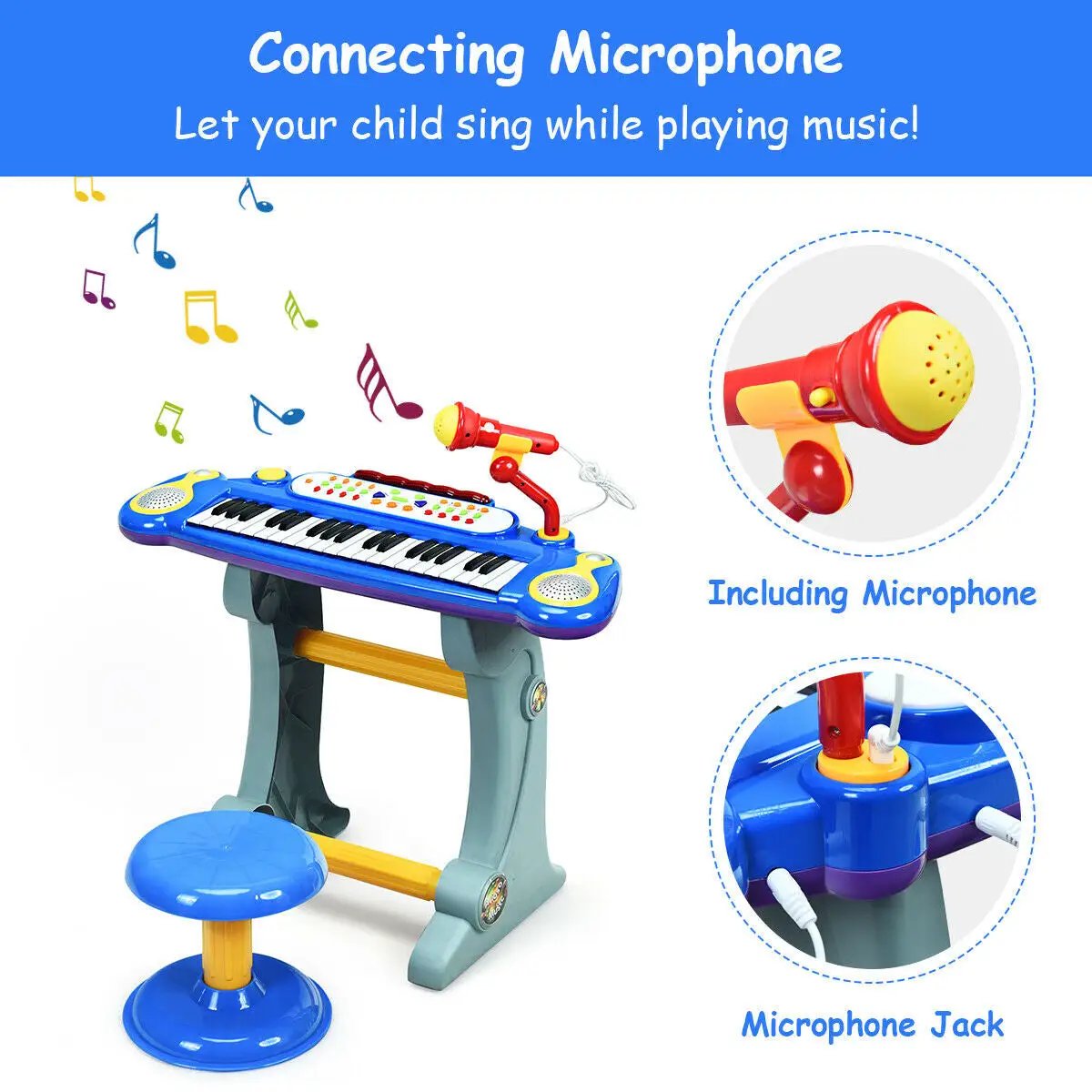 37 Key Electronic Keyboard Kids Toy Piano, photo 6 of 9