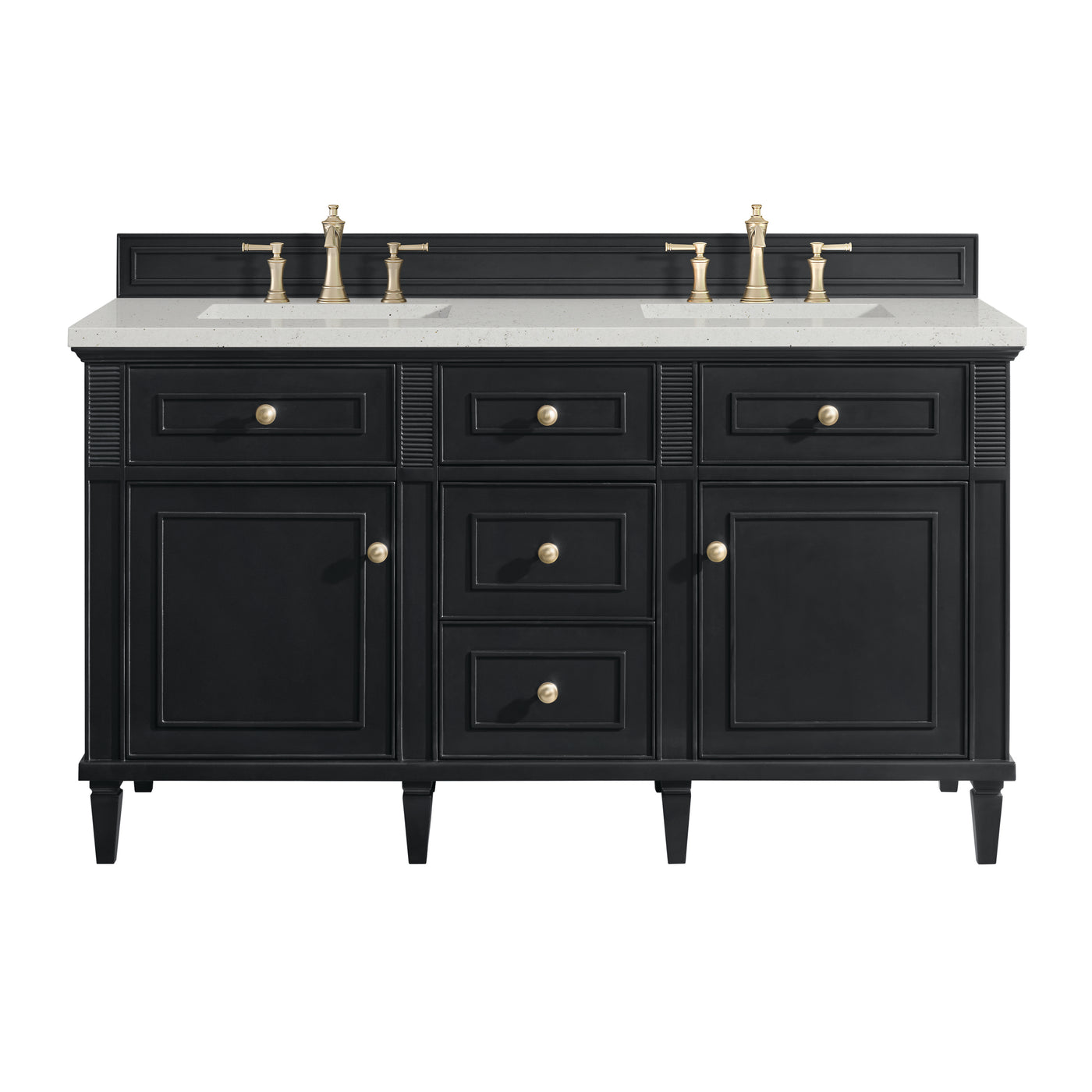 James Martin Lorelai 60" Double Bathroom Vanity, Black Onyx, view 28