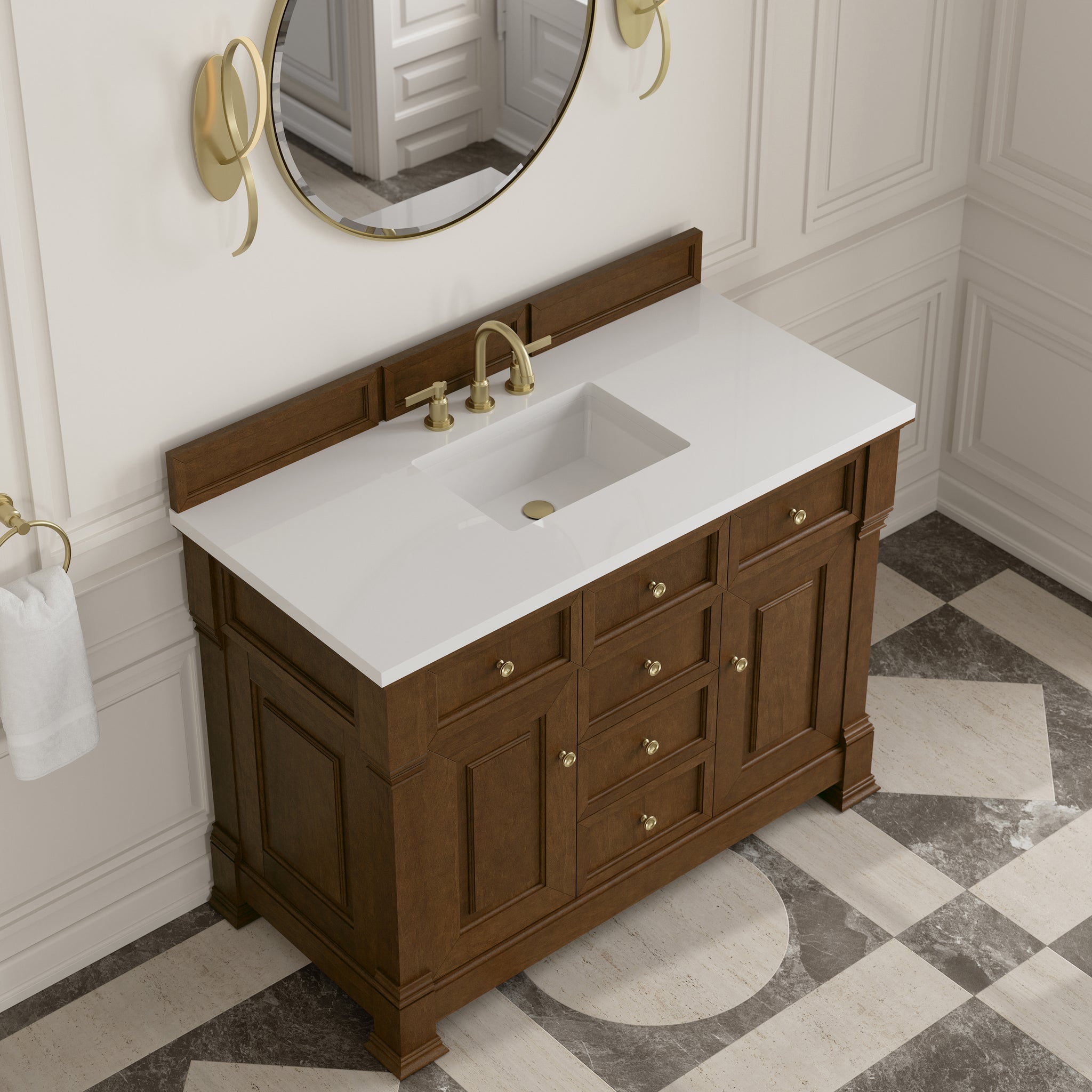 James Martin Brookfield 48" Single Bathroom Vanity, Honey Oak, view 27
