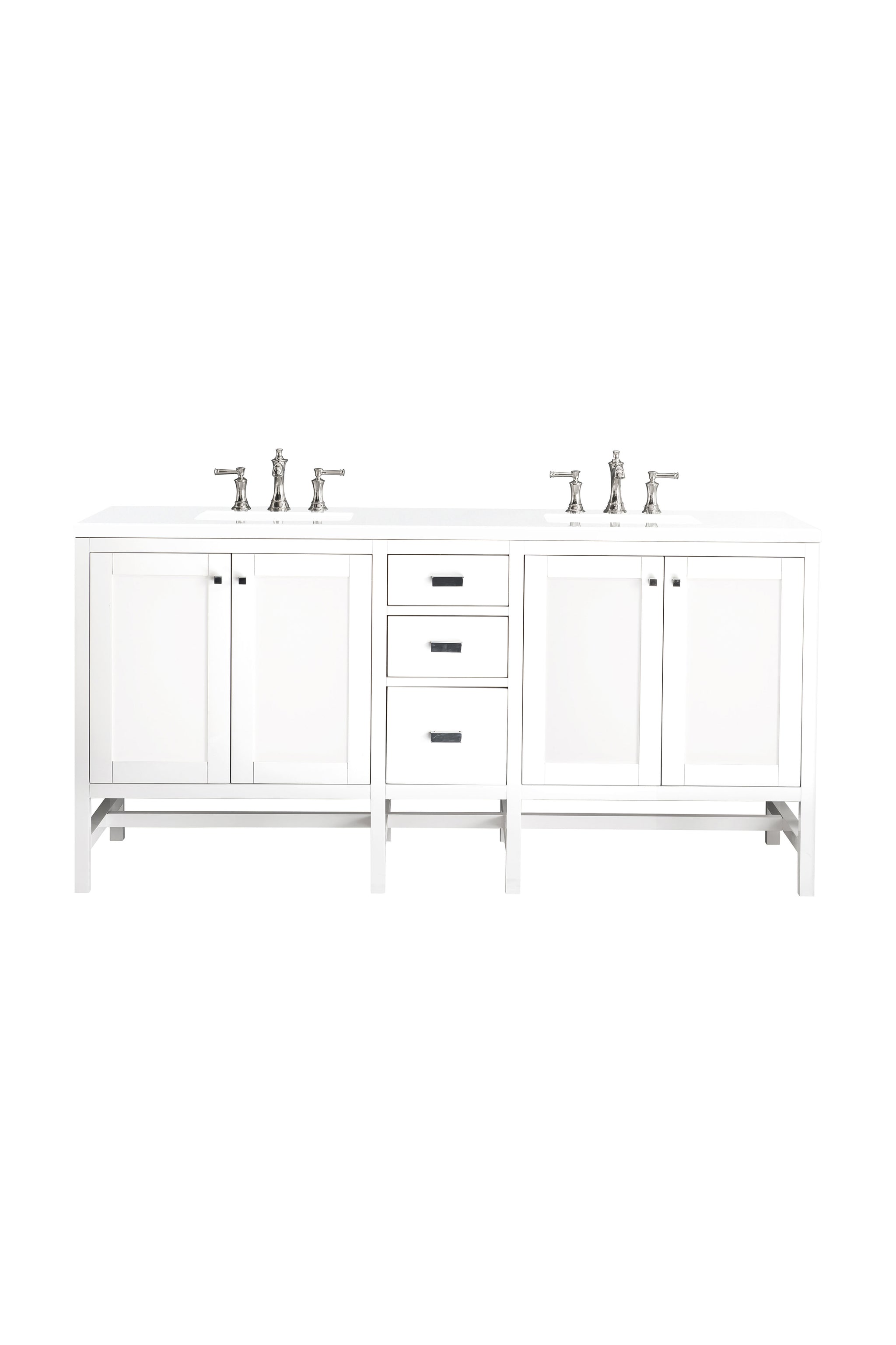 James Martin Addison 72" Double Bathroom Vanity, Glossy White, view 18