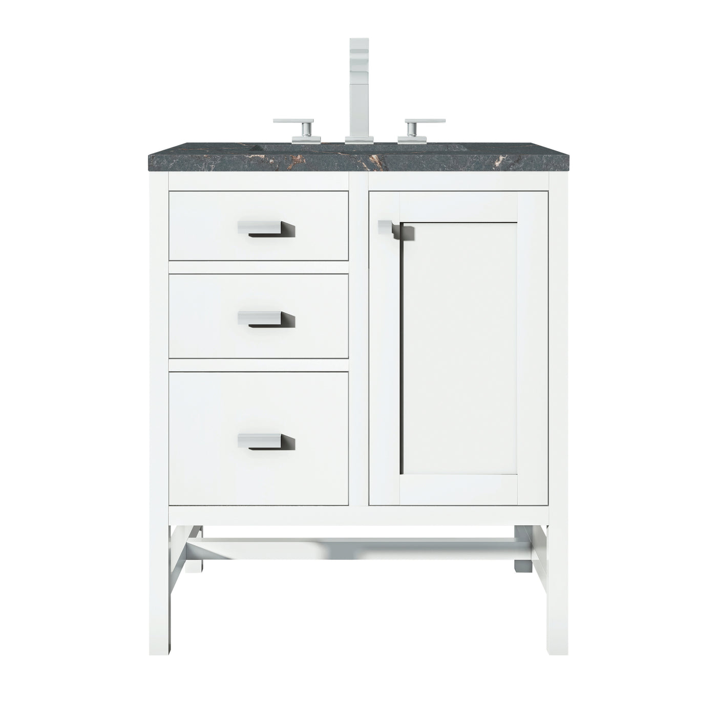 James Martin Addison 30" Single Bathroom Vanity, Glossy White, view 40