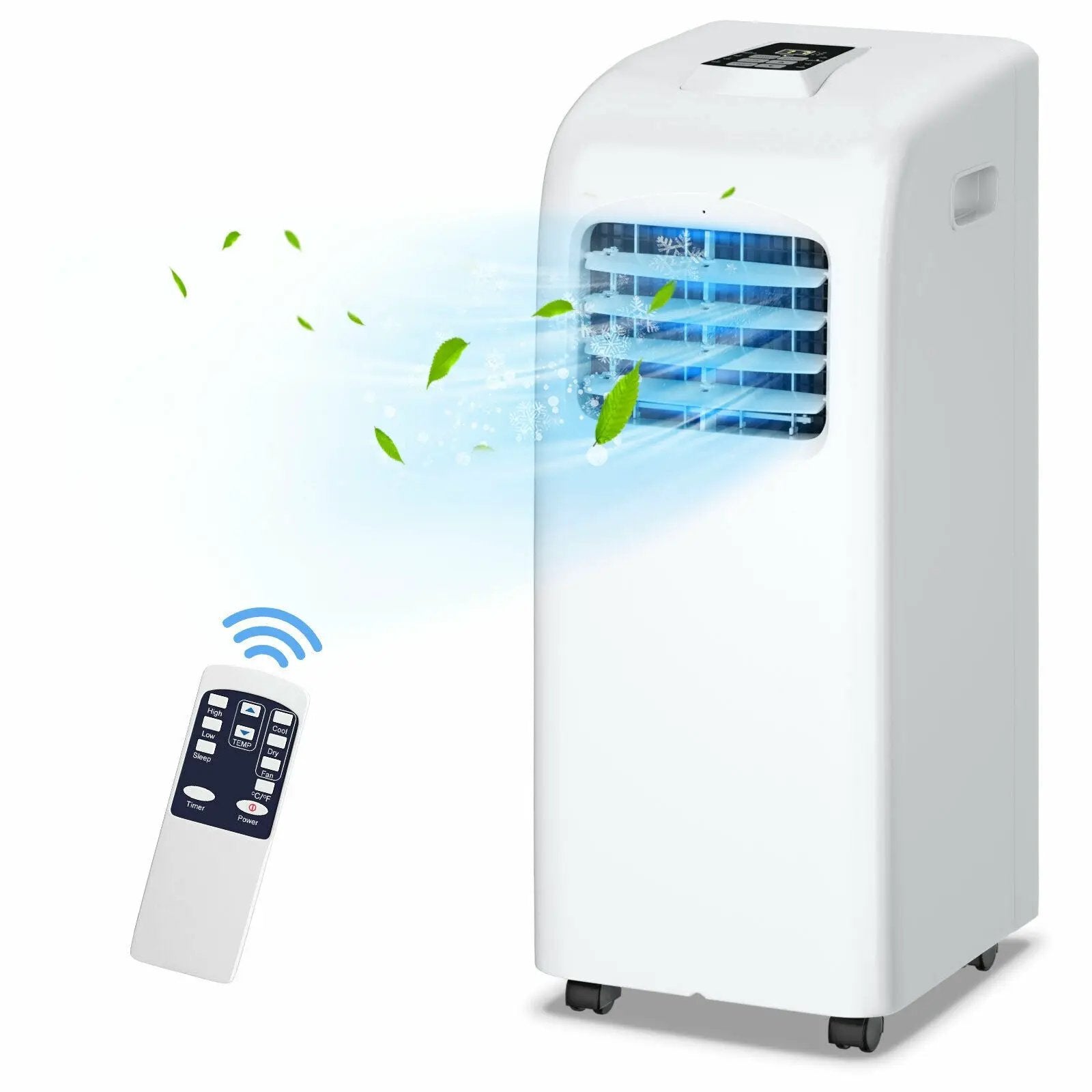 8000 BTU(Ashrae) Portable Air Conditioner with Dehumidifier Function by DirectDeals