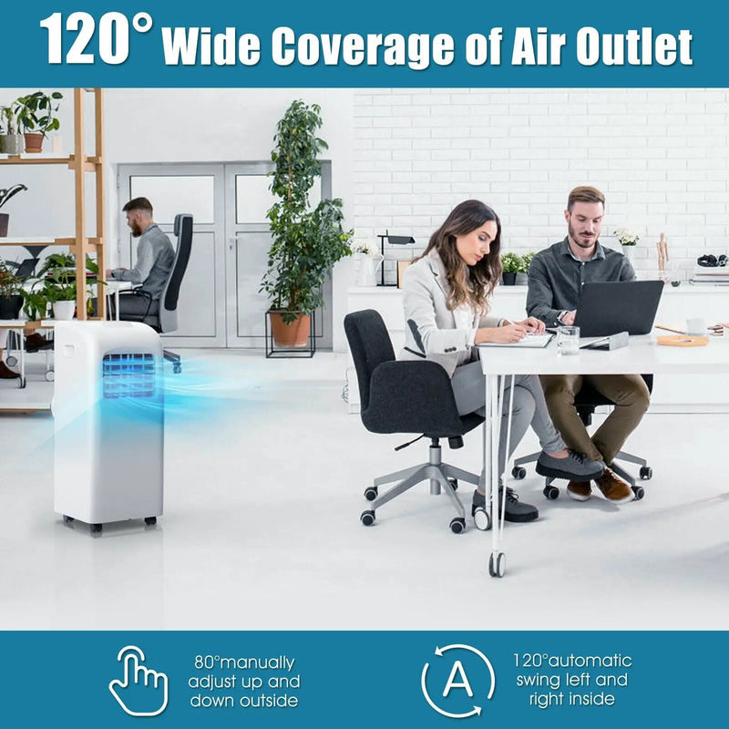 8000 BTU(Ashrae) Portable Air Conditioner with Dehumidifier Function by DirectDeals