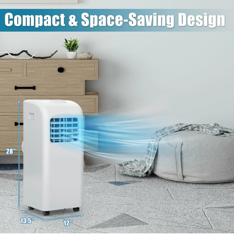 8000 BTU(Ashrae) Portable Air Conditioner with Dehumidifier Function by DirectDeals