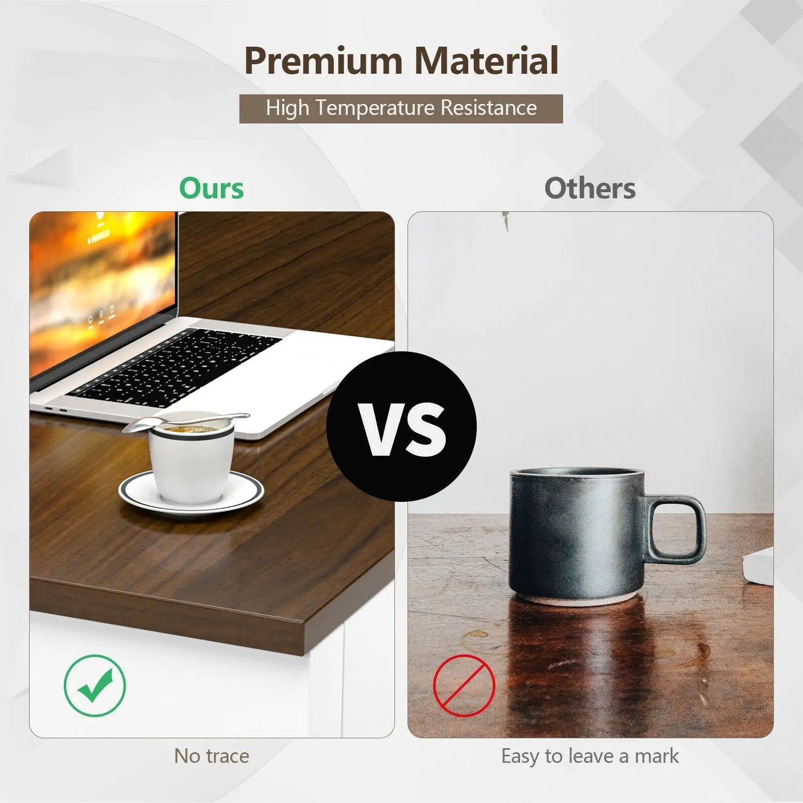 Modern Coffee Table with Front Back Drawers and Compartments for Living Room by DirectDeals