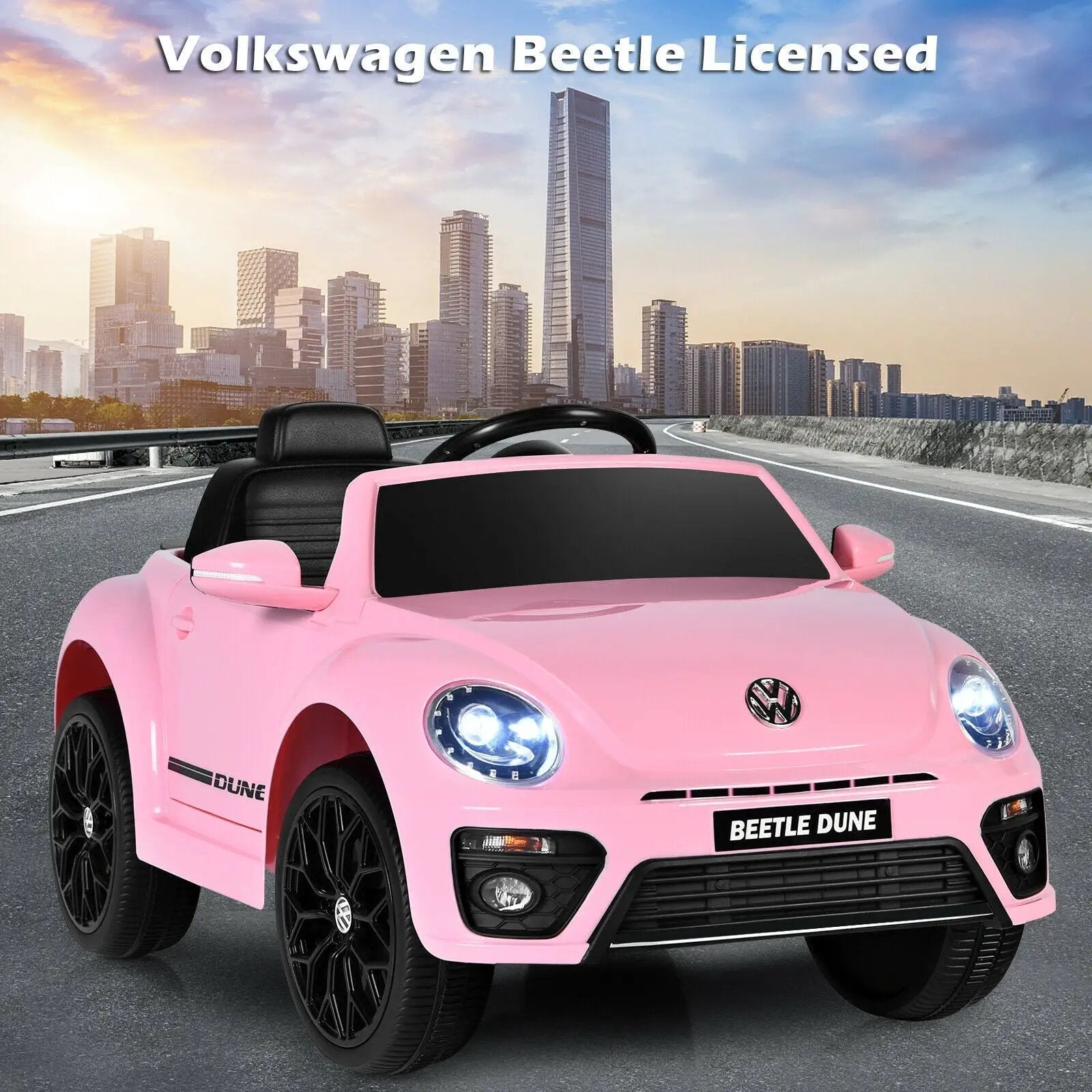 Volkswagen Beetle Kids Electric Ride On Car with Remote Control by DirectDeals
