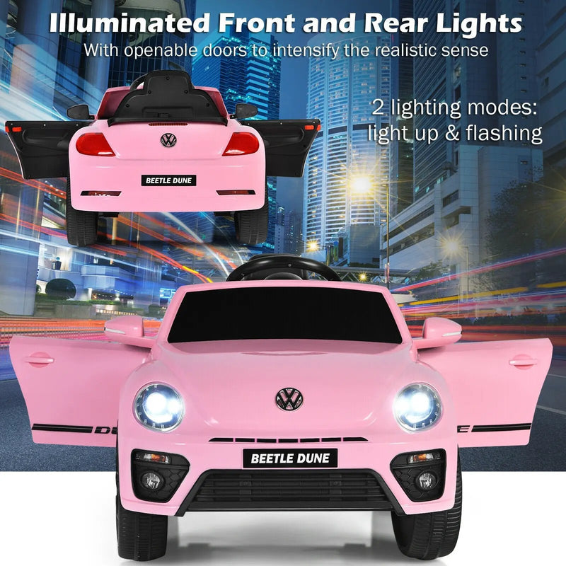 Volkswagen Beetle Kids Electric Ride On Car with Remote Control by DirectDeals