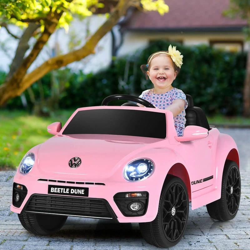 Volkswagen Beetle Kids Electric Ride On Car with Remote Control by DirectDeals