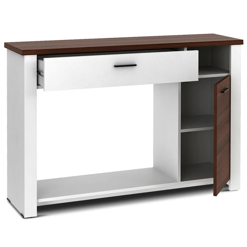 48 Inch Console Table with Drawer and Cabinet by DirectDeals