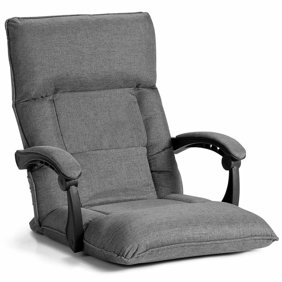 14-Position Adjusting Lazy Sofa Chair with Waist Pillow and Armrests, photo 6 of 16