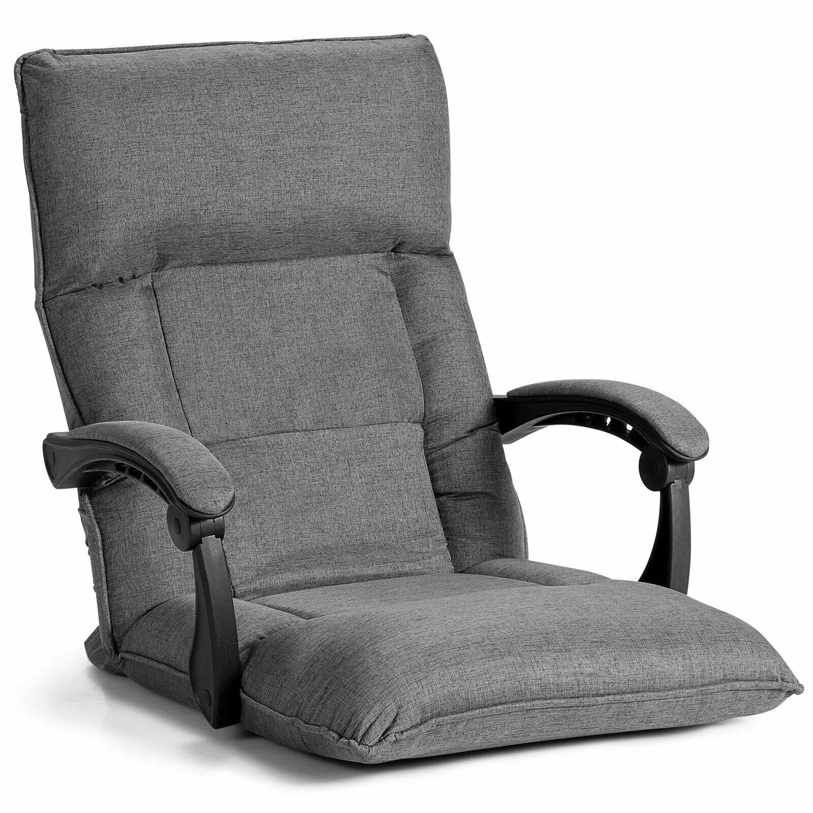 14-Position Adjusting Lazy Sofa Chair with Waist Pillow and Armrests by DirectDeals