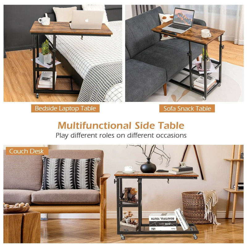 Adjustable C-Shaped Bedside Table by DirectDeals