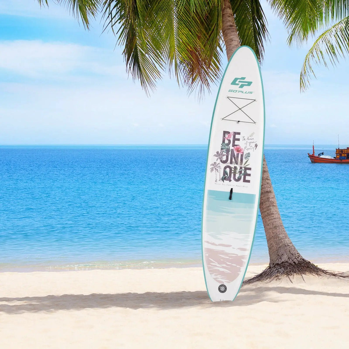 10.5 ft Inflatable Stand Up Paddle Board Surfboard with Aluminum Paddle Pump, photo 2 of 16