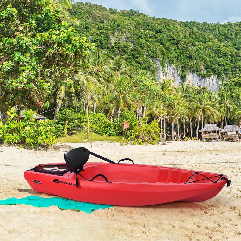 6 Feet Youth Kids Kayak with Bonus Paddle and Folding Backrest for Kid Over 5 by DirectDeals