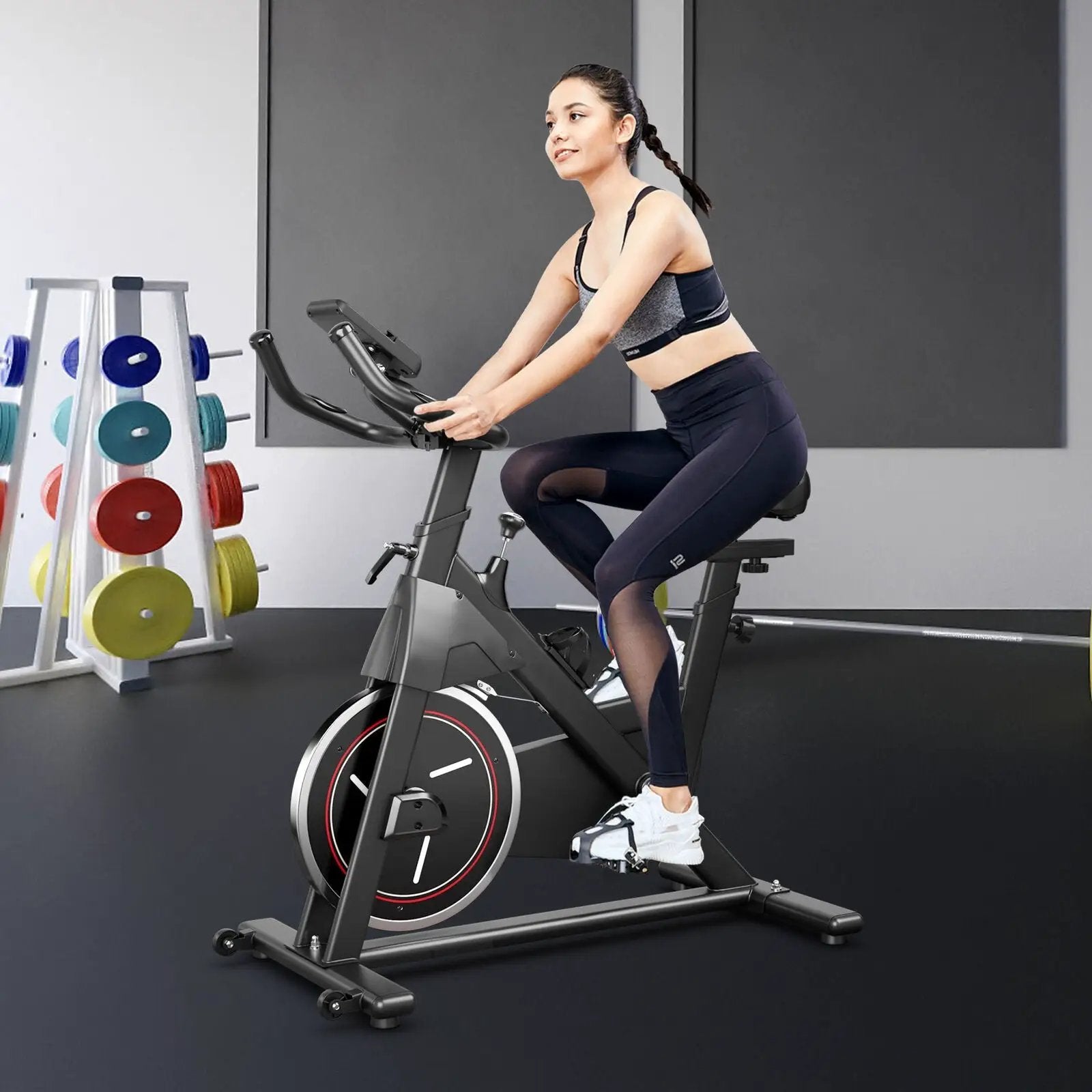 Stationary Exercise Bike with Adjustable Fitness Saddle by DirectDeals