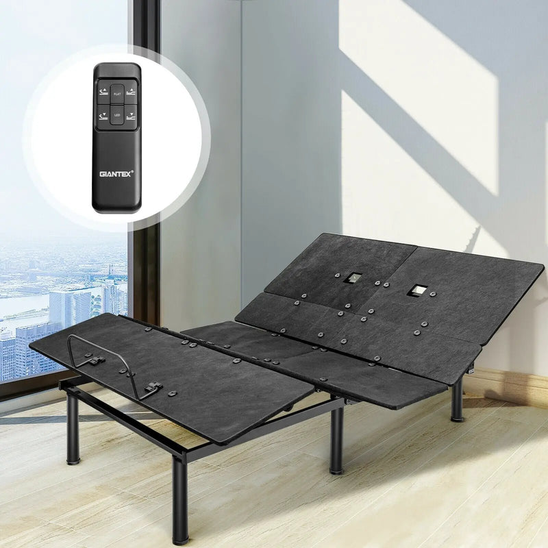 Queen Size Adjustable Bed Base with Head and Foot Incline by DirectDeals