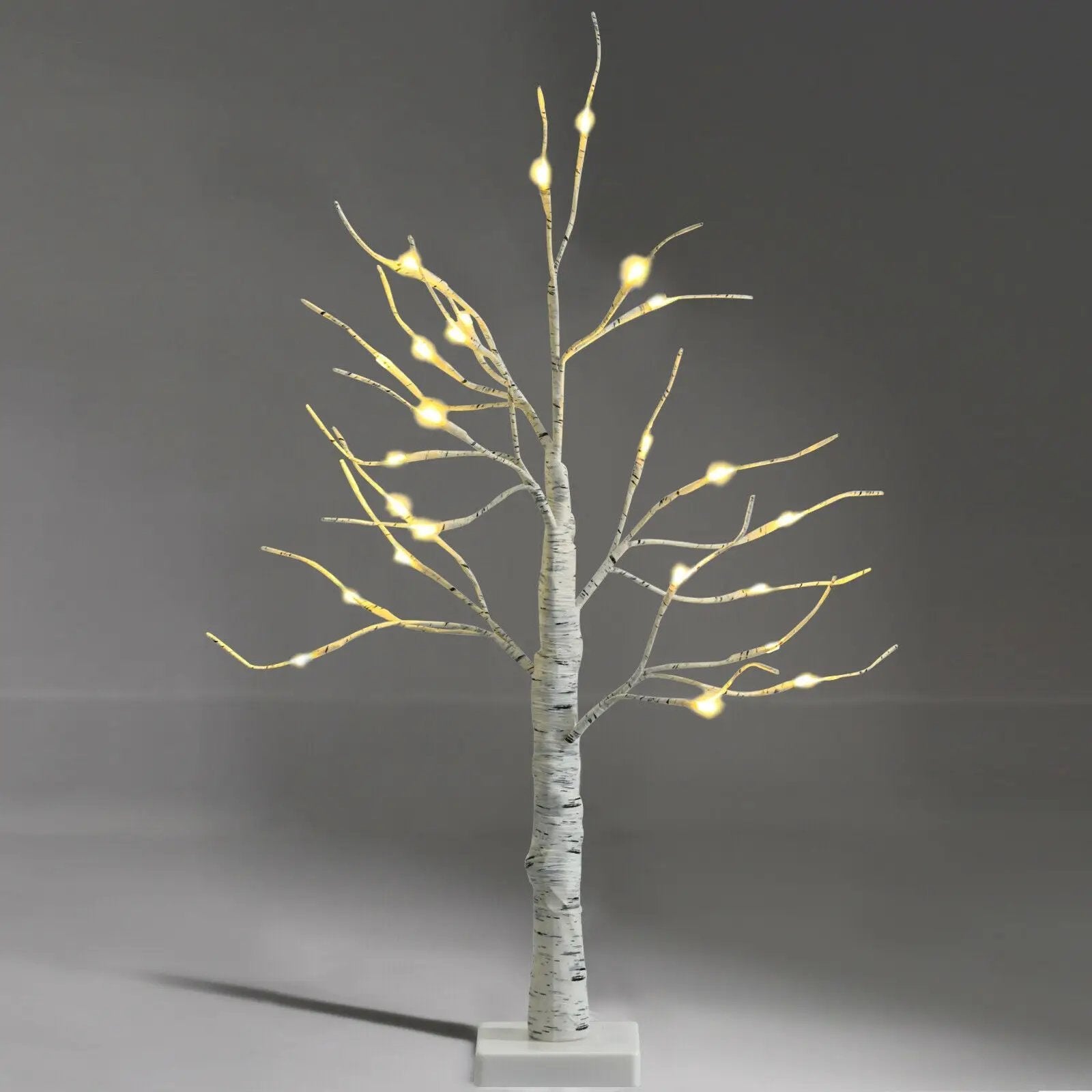 2 Feet Pre-lit White Twig Birch Tree Battery Powered for Christmas Holiday by DirectDeals