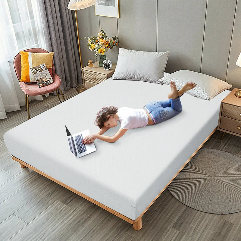 10 Inch Air Foam Pressure Relief Bed Mattress with Jacquard Soft Cover by DirectDeals