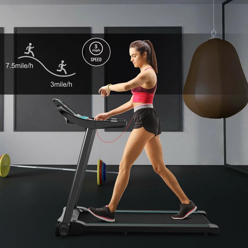 2.25HP Electric Running Machine Treadmill with Speaker and APP Control by DirectDeals