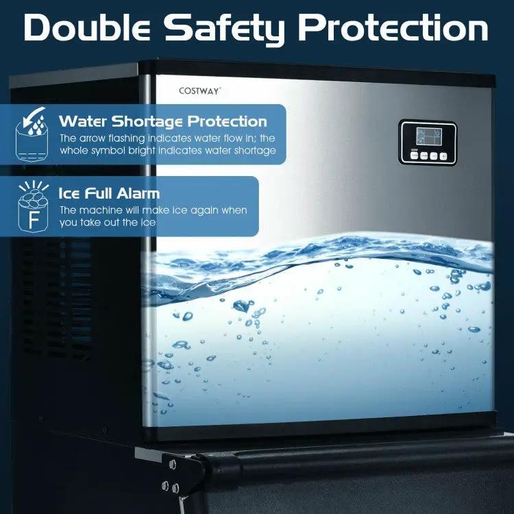 353lbs/24H Commercial Ice Maker with 198lbs Bin by DirectDeals