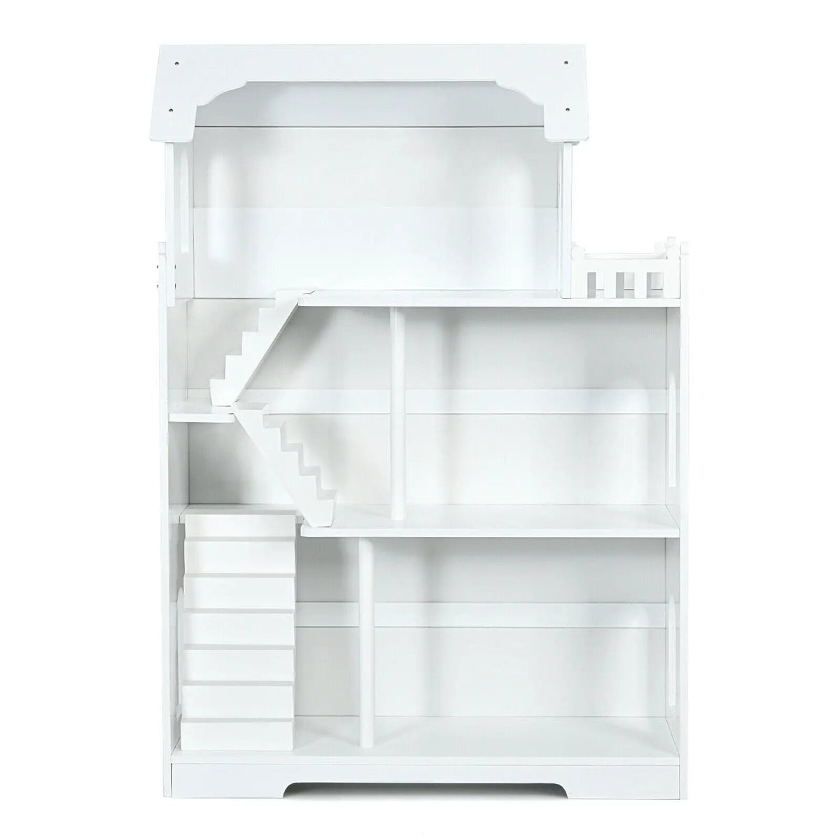 Kids Wooden Dollhouse Bookshelf with Anti-Tip Design and Storage Space, photo 12 of 16