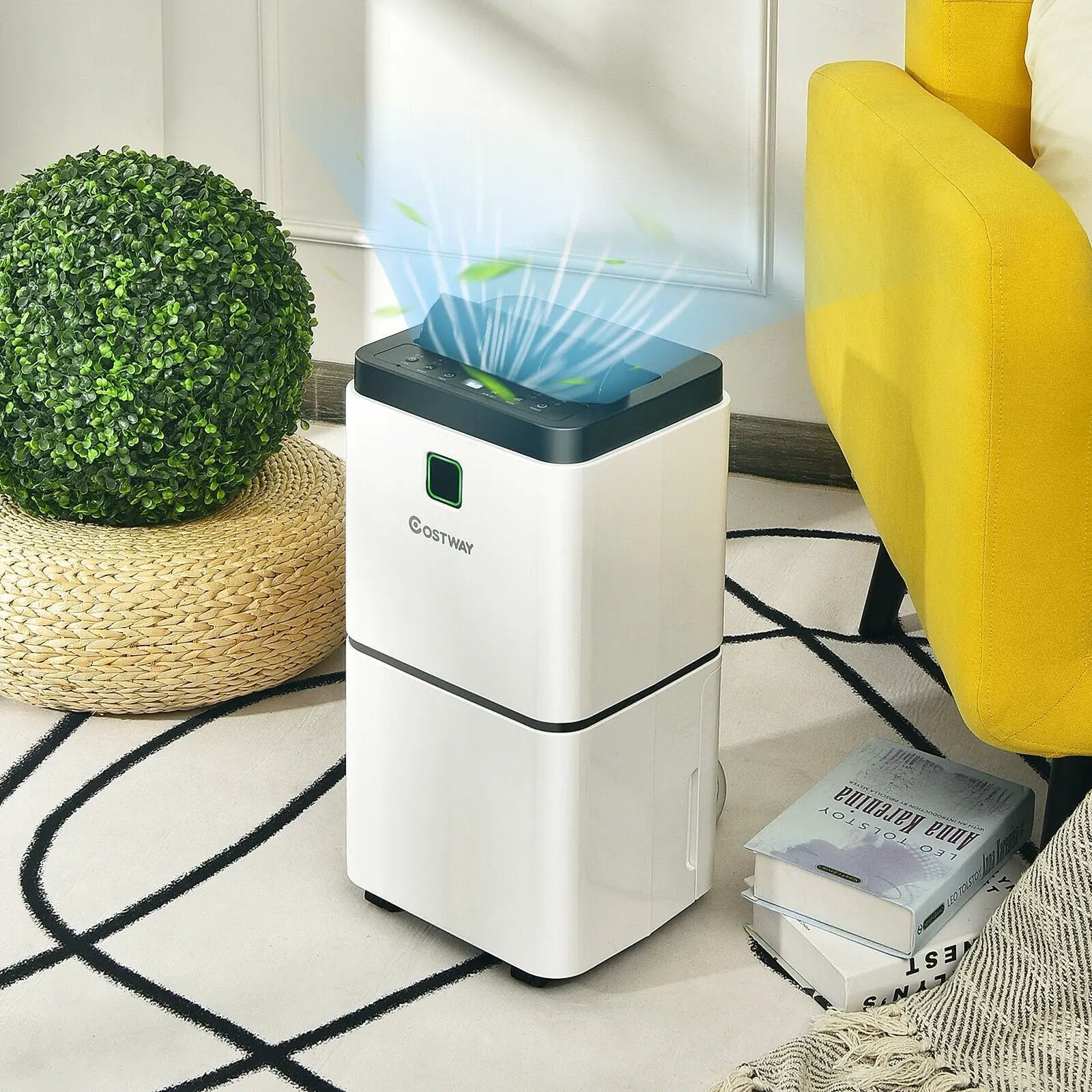 30 Pints 1500 Sq. ft Dehumidifier for Medium to Large Room with Indicator by DirectDeals