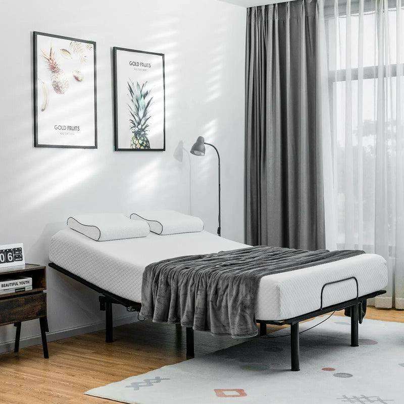 Queen Adjustable Bed Base with Head and Foot Incline by DirectDeals