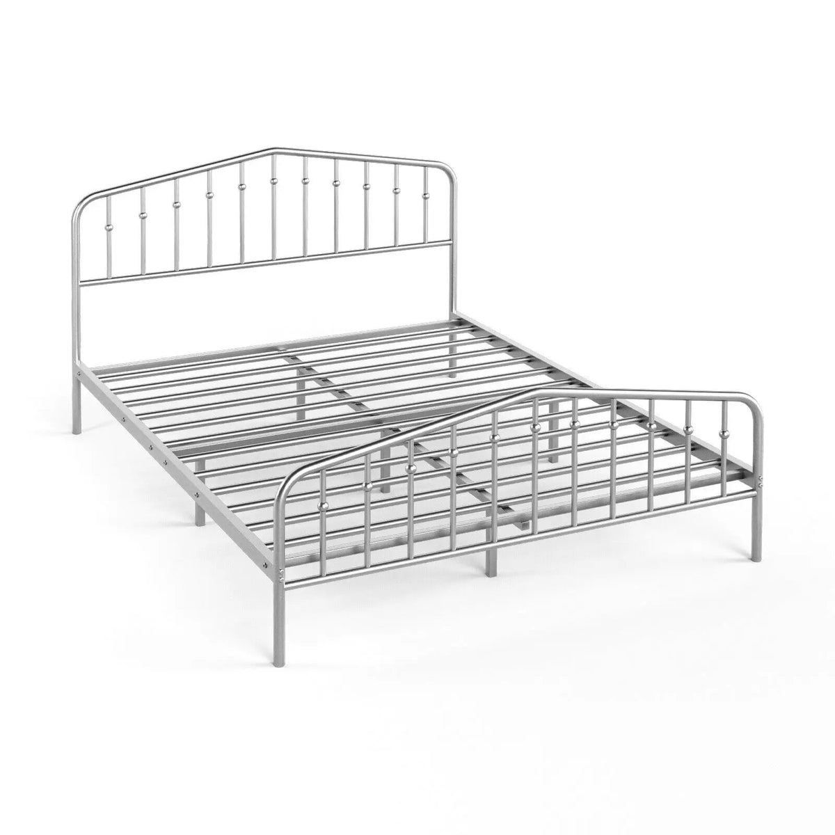 Queen Size Metal Bed Frame Slat Platform, photo 6 of 16