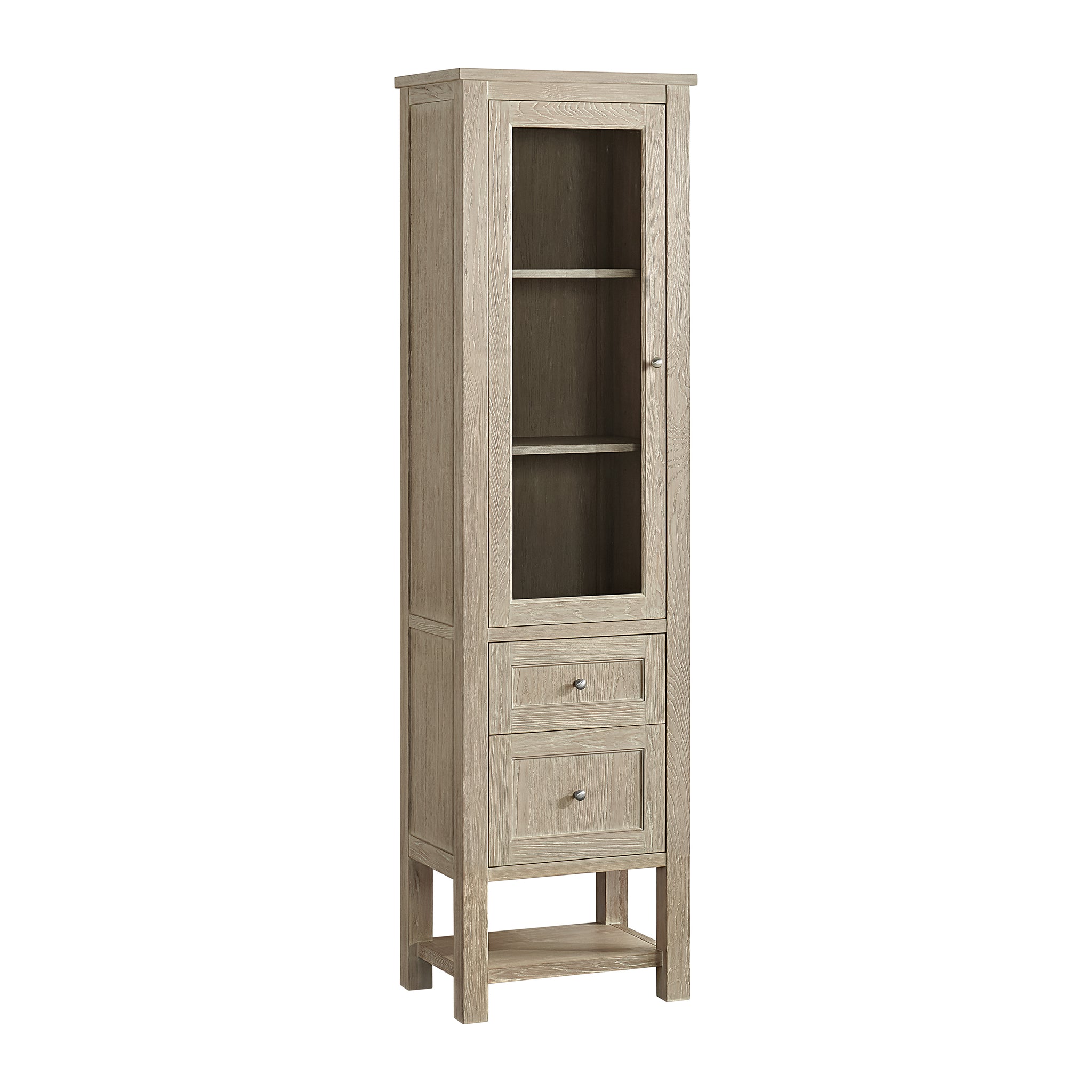James Martin Breckenridge Linen Cabinet, Whitewashed Oak, view 12