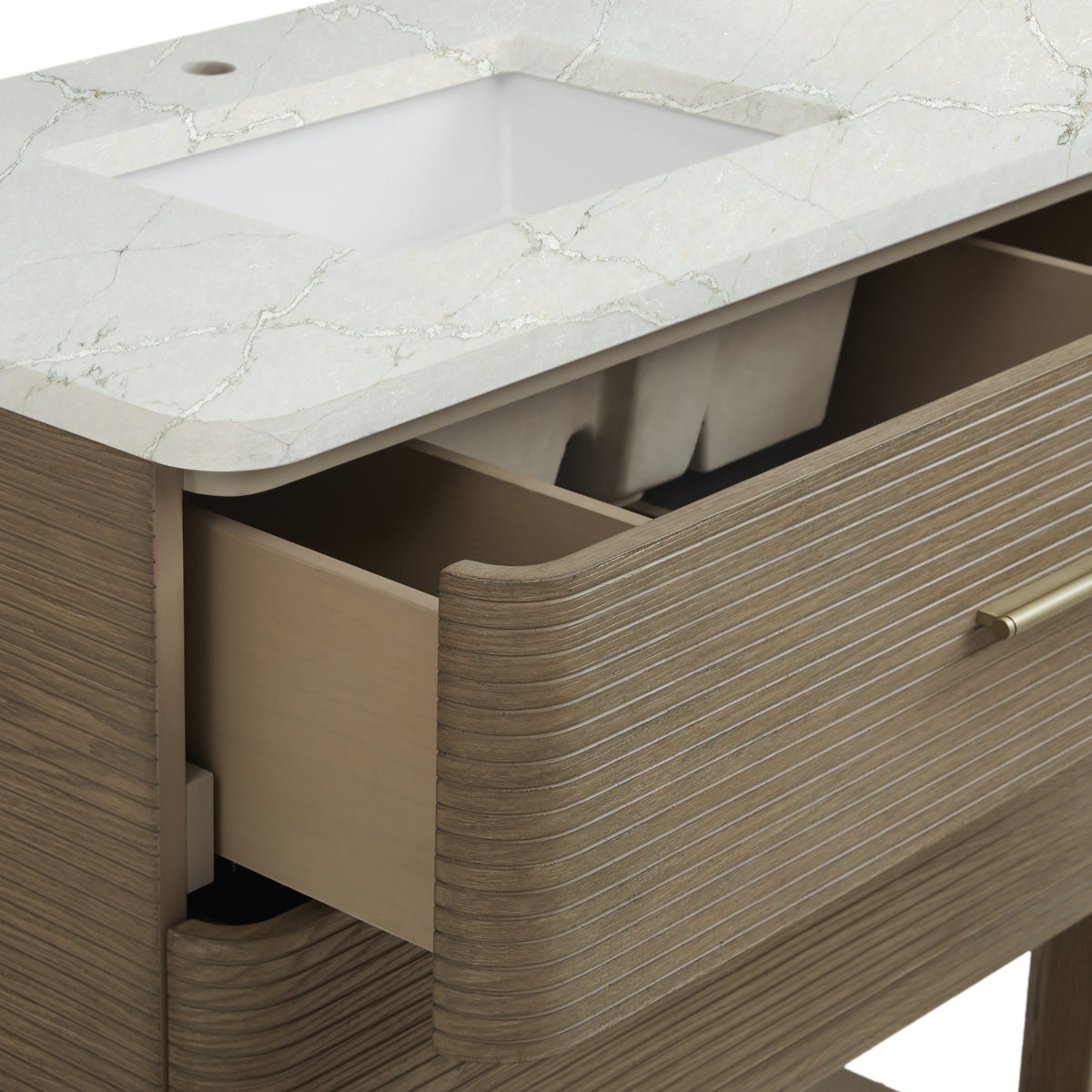 James Martin Lucian 72" Double Bathroom Vanity, Pebble Oak, view 37