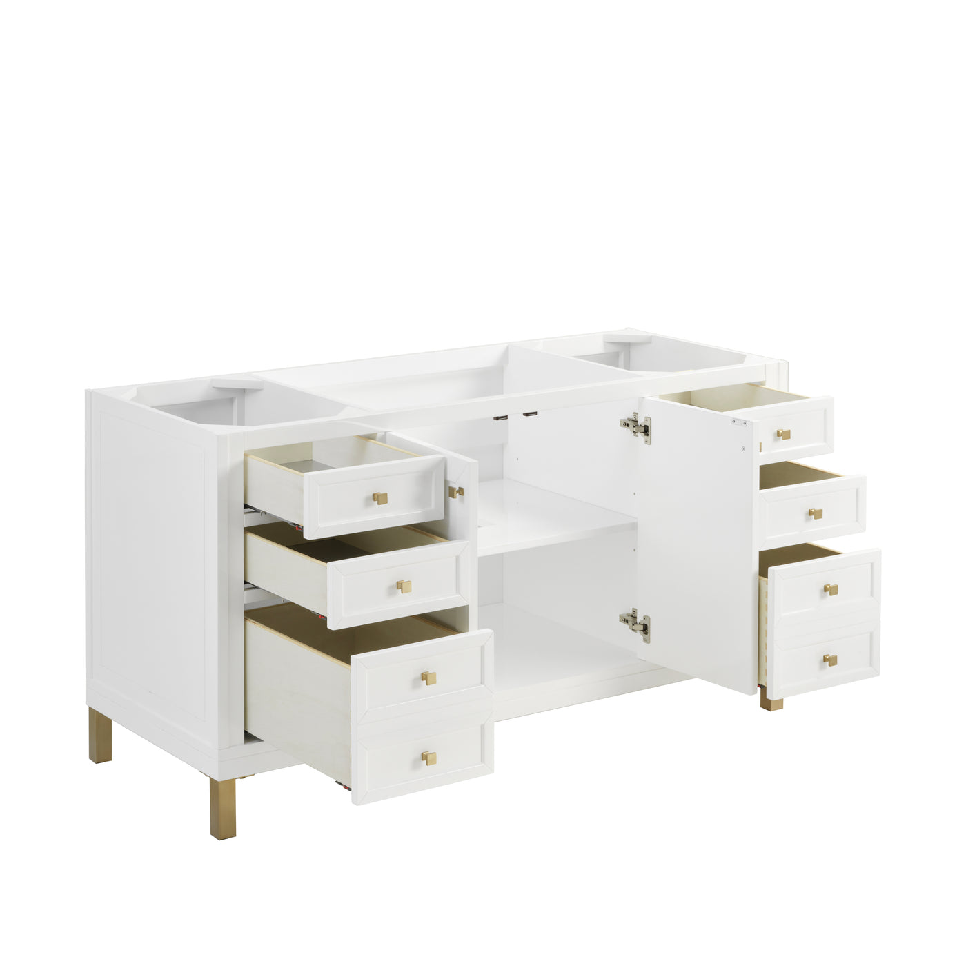 James Martin Chicago 60" Single Bathroom Vanity, Glossy White, view 24