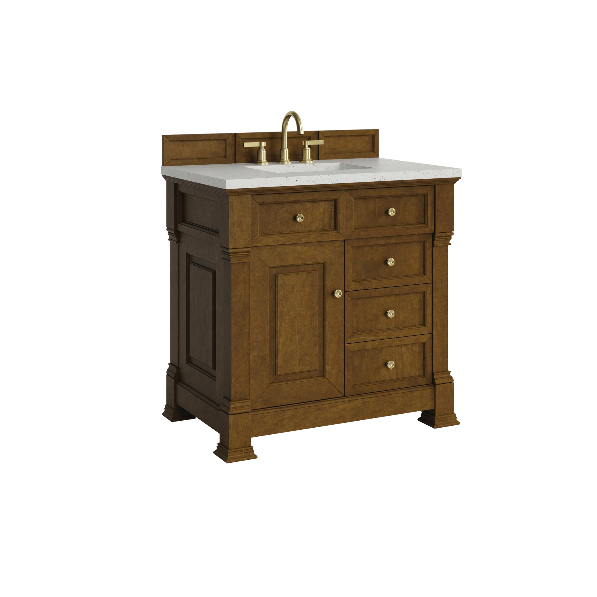 James Martin Brookfield 36" Single Bathroom Vanity, Honey Oak, view 23