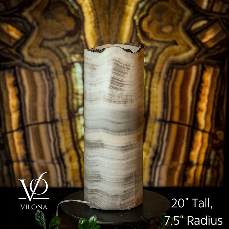 Ice Onyx Table Lamp (Live Edge #2), photo 2 of 5