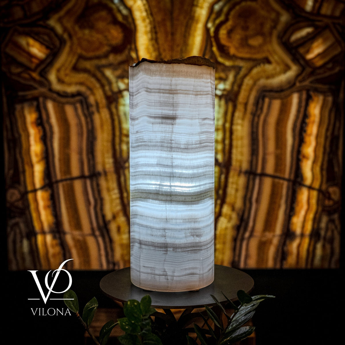 Ice Onyx Table Lamp (Live Edge #3), photo 5 of 5