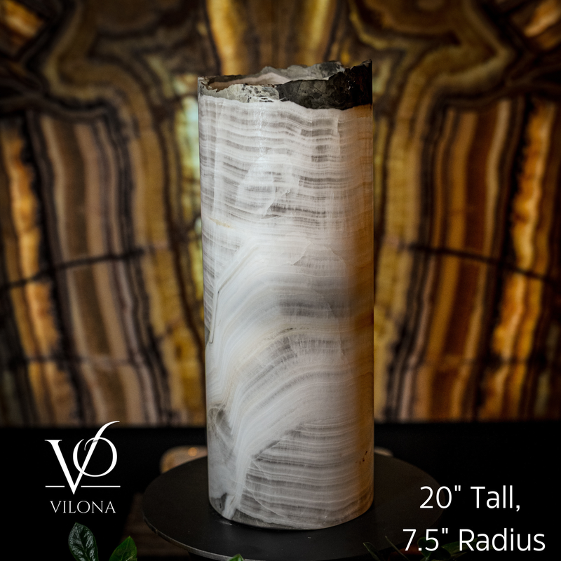 Ice Onyx Table Lamp (Live Edge #4), photo 2 of 5