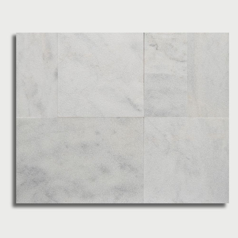 Ice White Leather French Pattern Marble Pavers French Pattern Marble Leather Various Pavers