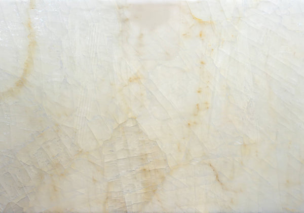 Ice White Polished Onyx Slab Random