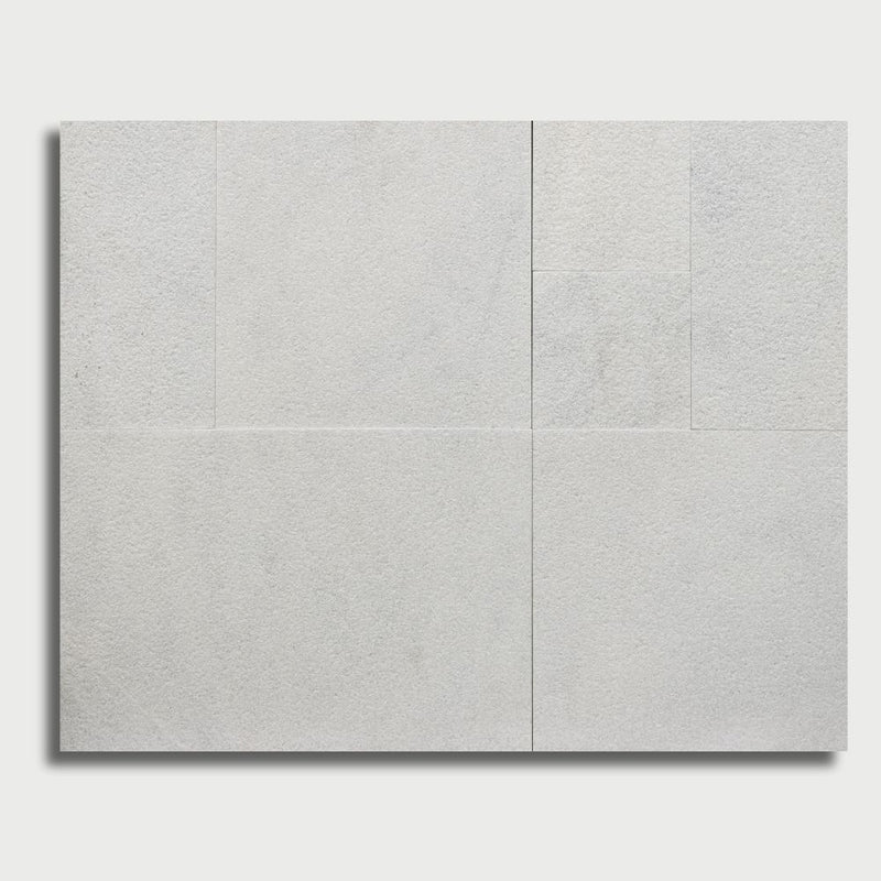 Ice White Sandblasted French Pattern Marble Pavers French Pattern Marble Various Pavers