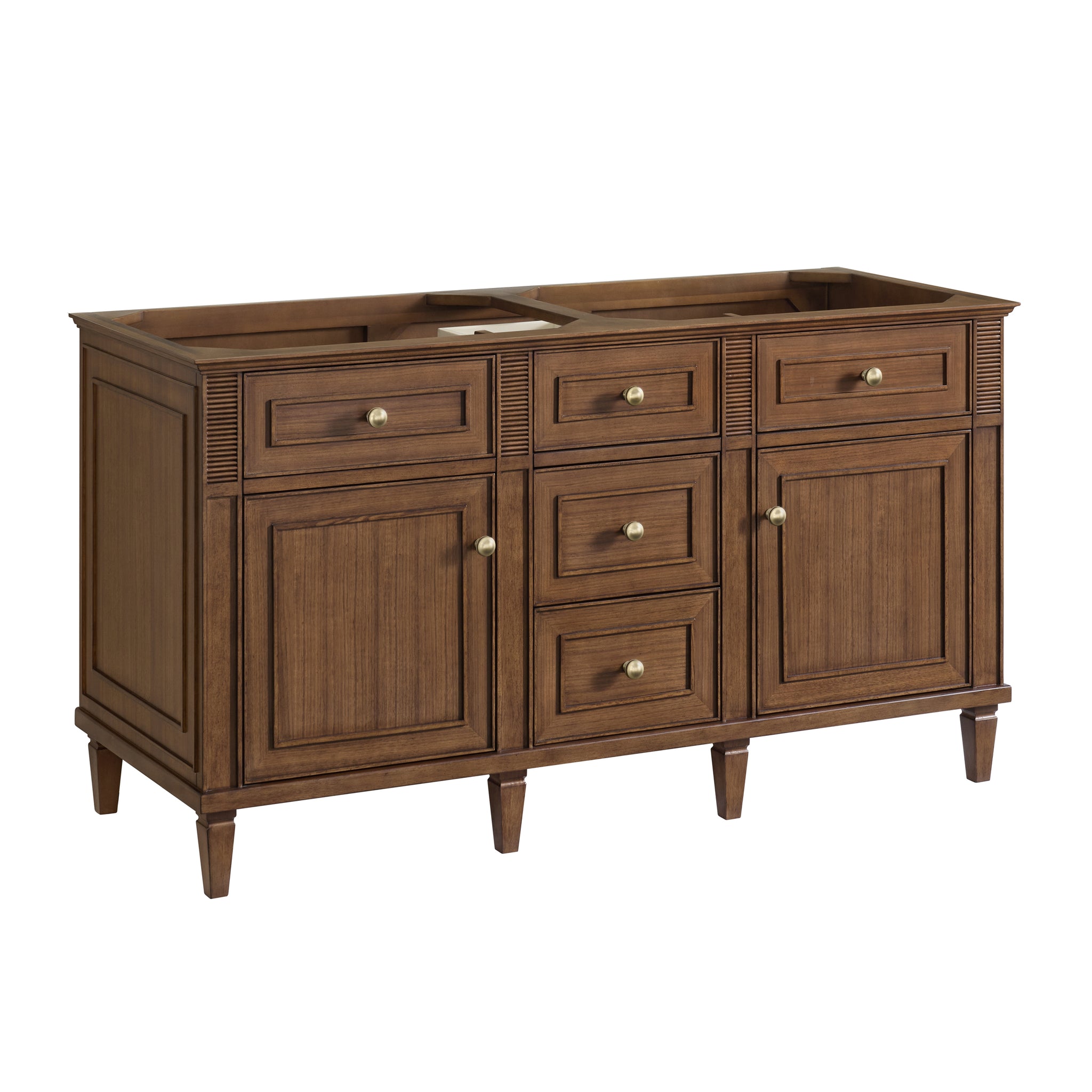 James Martin Lorelai 60" Double Bathroom Vanity, Mid-Century Walnut, view 38