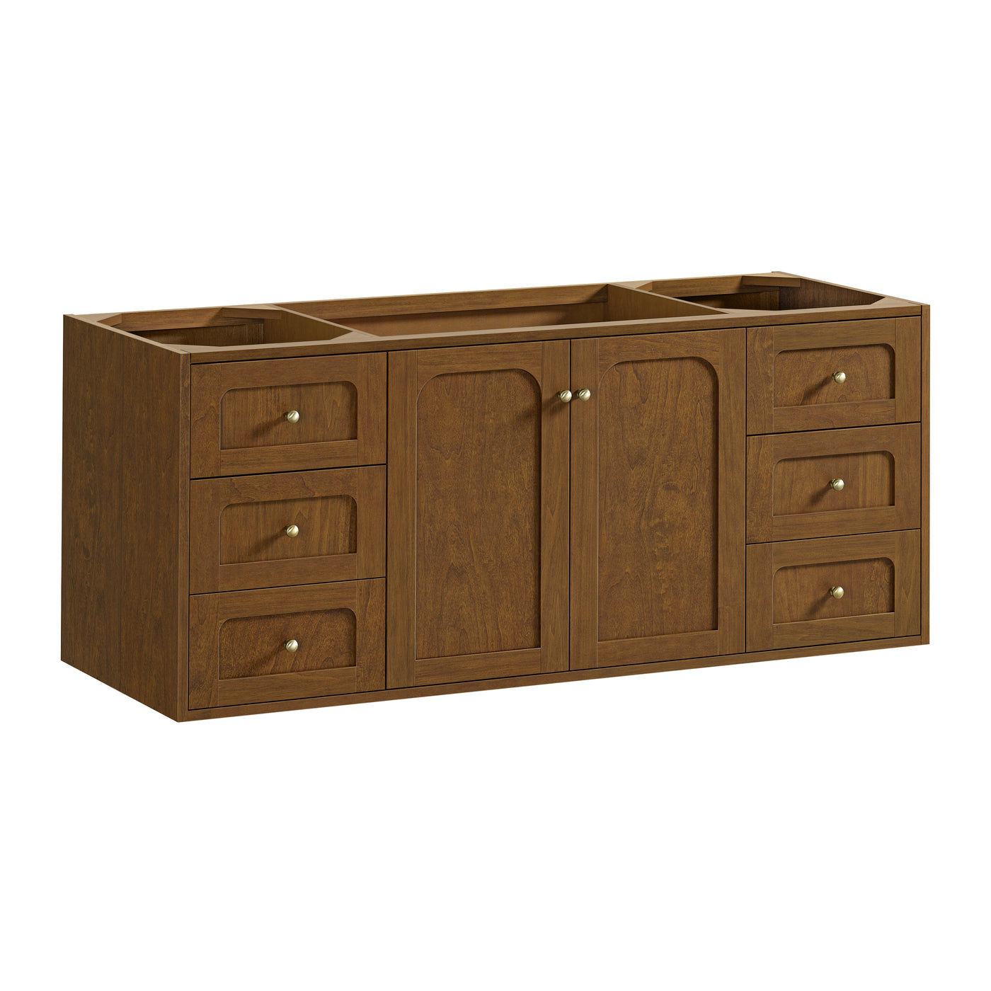 James Martin Laurent 60" Dual Mount Single Bathroom Vanity, Honey Oak, view 21