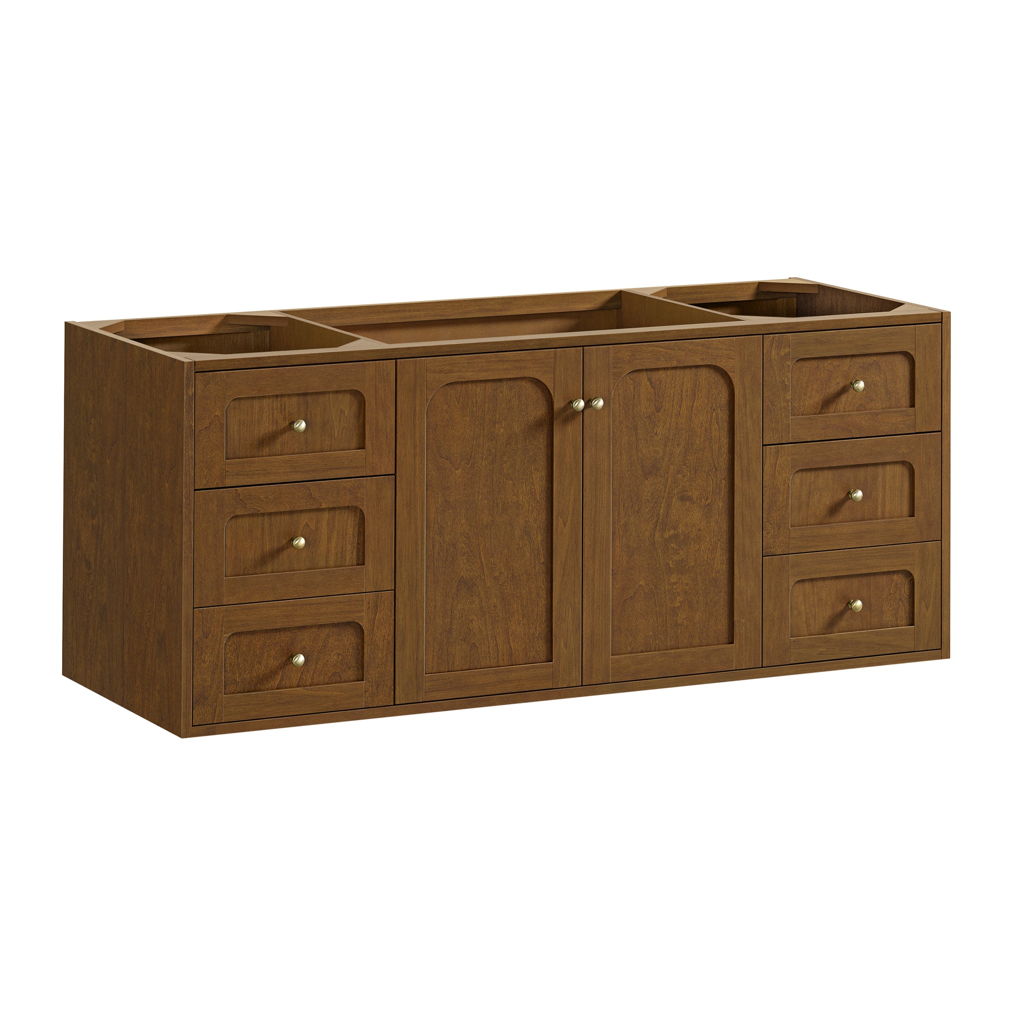 James Martin Laurent 60" Dual Mount Single Bathroom Vanity, Honey Oak, view 21