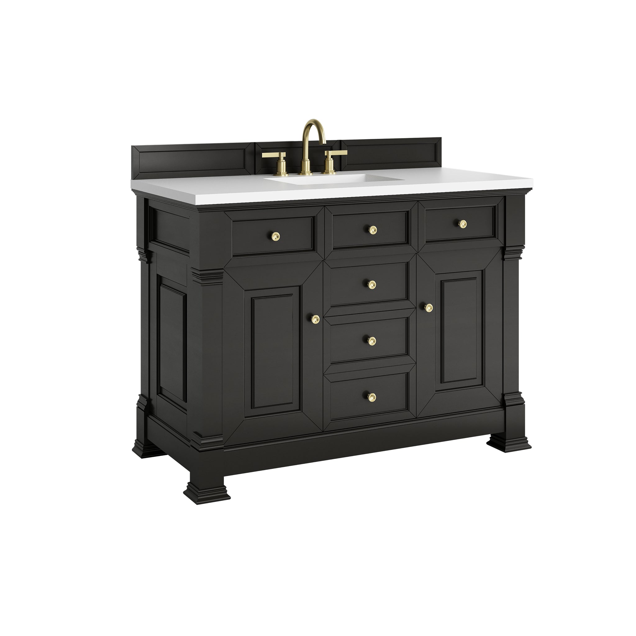 James Martin Brookfield 48" Single Bathroom Vanity, Black Onyx, view 31